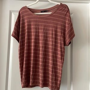 Parma drop sleeve striped t-shirt